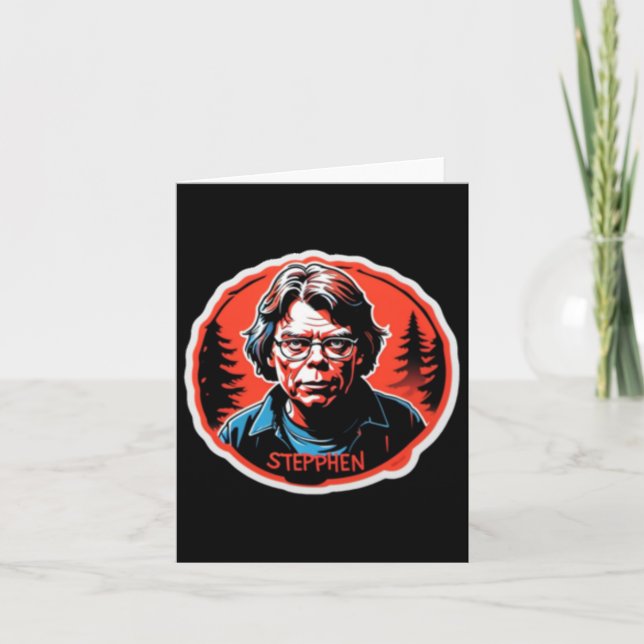 Stephen King Sticker Karte (Vorderseite)