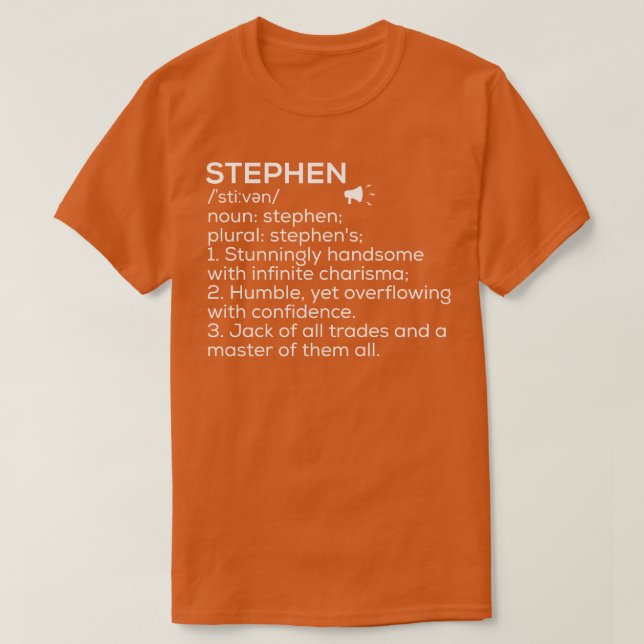 Stephen Name Definition Stephen Bedeutung Stephen  T-Shirt (Design vorne)