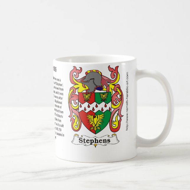 Stephens Familien-Wappen Tasse (Rechts)