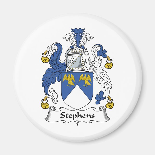 Stephens Familienwappen Magnet (Vorne)