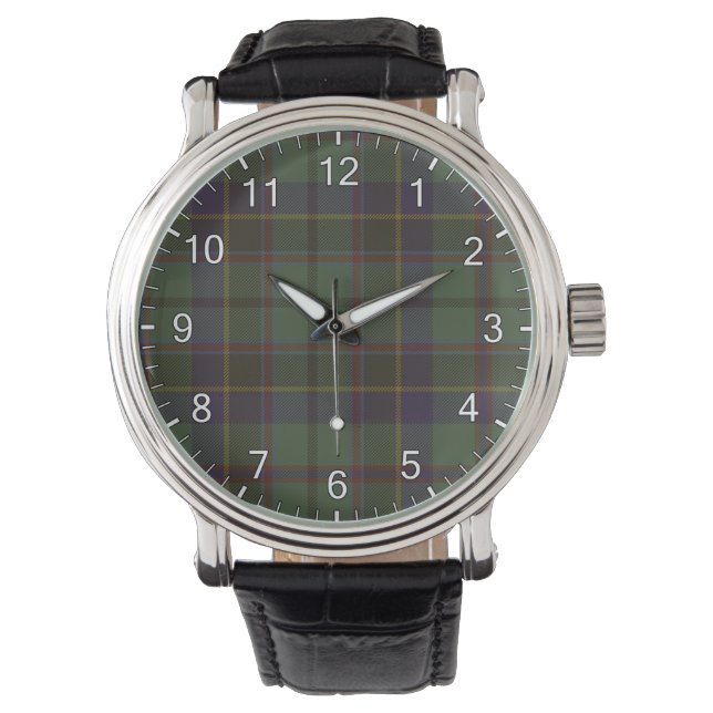 Stephenson Clan Tartan Armbanduhr (Vorderseite)