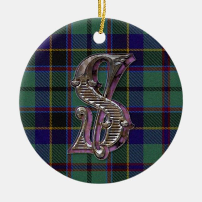 Stephenson Kariert Monogram Ornament (Vorne)