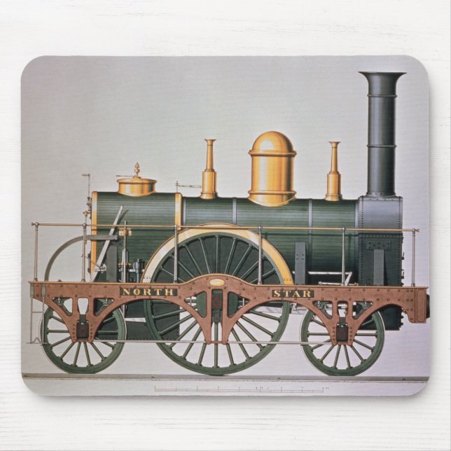 Stephensons "Nordstern-" Dampf-Motor, 1837 Mousepad (Vorne)