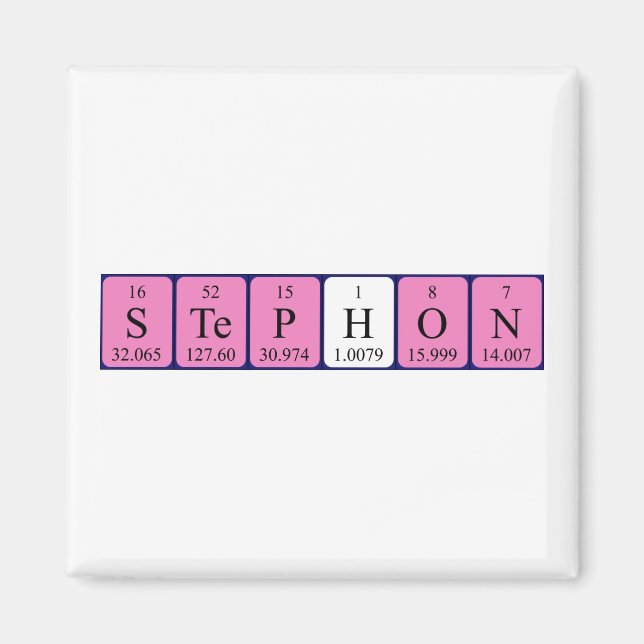 Stephon Periodenmagnet Magnet (Vorne)