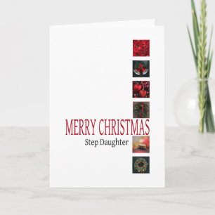 Stephtochter Frohe Weihnachtskarte Feiertagskarte