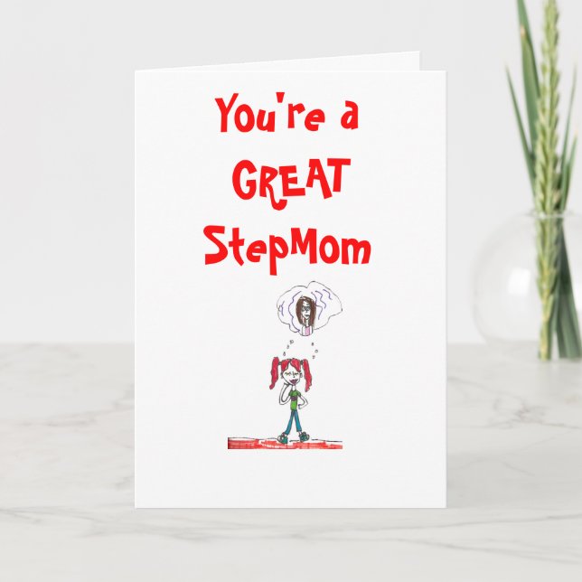 StepMom Birthday Card Karte (Vorderseite)