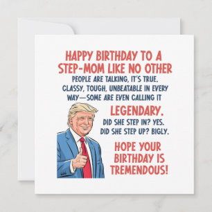 StepMom Birthday Karte