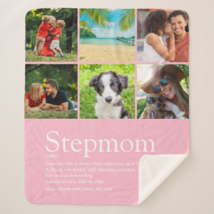 StepMom Bonus Mama Definition Foto Collage Rosa Sherpadecke