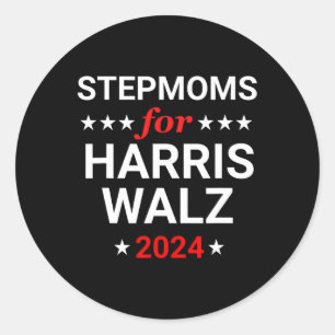 Stepmoms für Kamala Harris Wheimer Runder Aufkleber