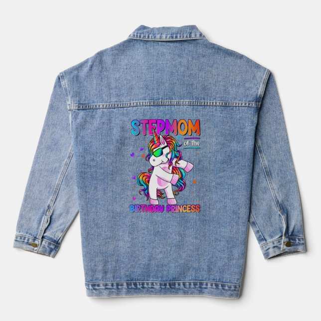 Stepmuth von der Geburtstagskünstlerin Jeansjacke (Rückseite)