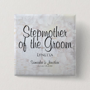 Stepmutter der Groom Nametag Button
