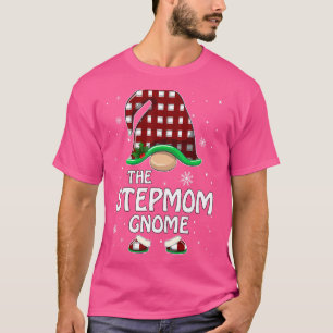 Stepmutter Gnome Buffalo Red Kariert Matching Fami T-Shirt