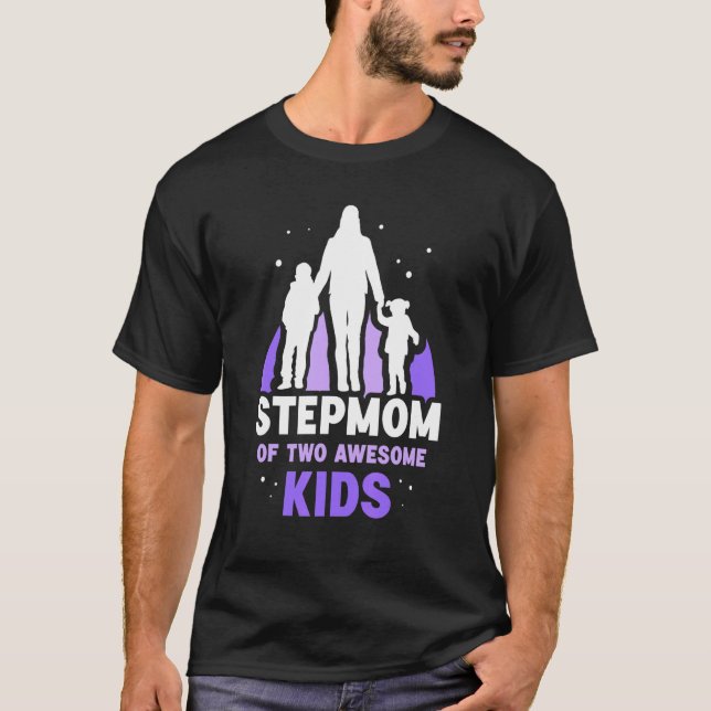 Stepmutter von zwei Phantastischen Kindern Junge S T-Shirt (Vorderseite)