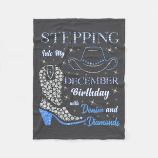 Stepng Into My December Birthday With Denim And Di Fleecedecke