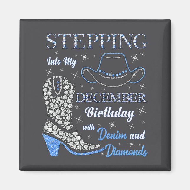 Stepng Into My December Birthday With Denim And Di Magnet (Vorne)