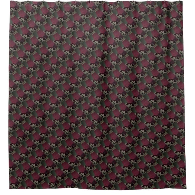 Steppbeere Velvet Duschvorhang (Vorderseite)