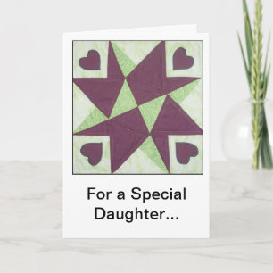 Steppdecken-Block-Ermutigungs-Gruß-Karte Karte