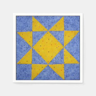 Steppdecken-Block-Serviette C Serviette