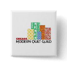 Steppdecken-Innungs-Quadrat-Knopf Chicagos