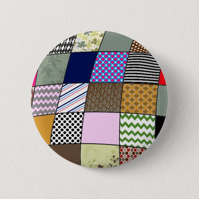 Steppdecken-Muster Button (Vorderseite)
