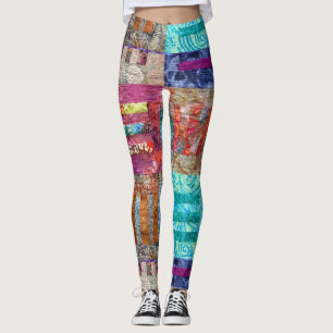 Steppdecken-Quadrat-Entwurfs-Leggings Leggings