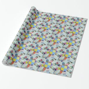 Steppdeckenmuster Geschenkpapier