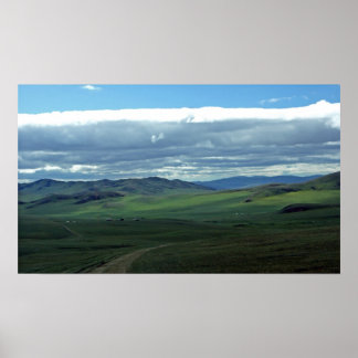 Steppe und Sky Poster