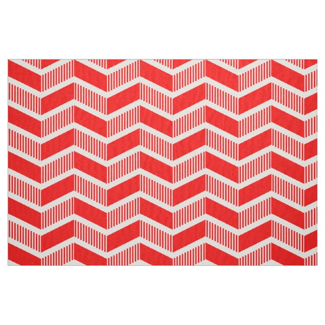 Stepped Chevrons - Red Stoff (Fat Quarter (45,7 x 55,9 cm))