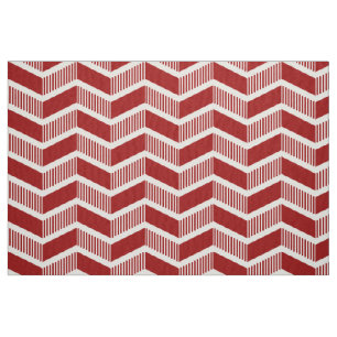 Stepped Chevrons - Ruby Red Stoff