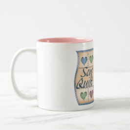 Steppen Sie ein Lachen Zweifarbige Tasse