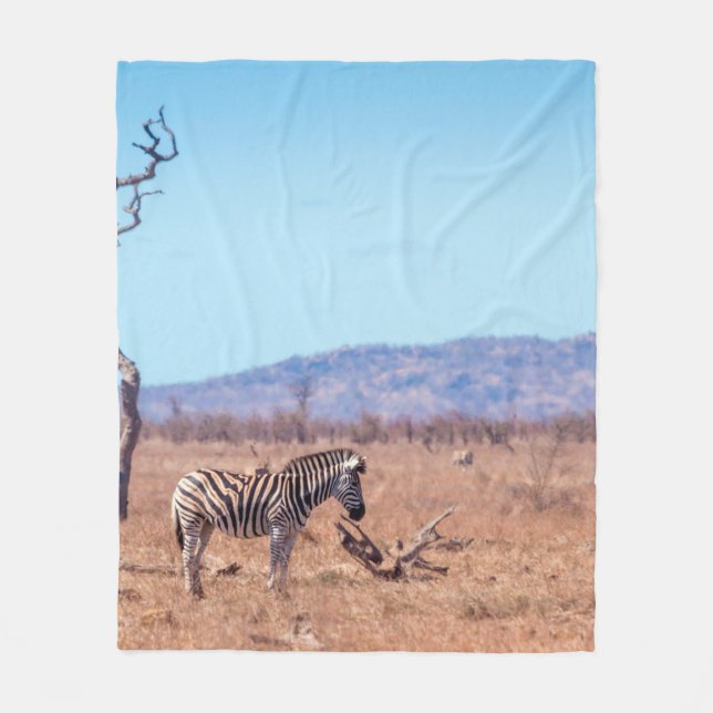 Steppenzebra im Kruger-Nationalpark, Südafrika Fleecedecke (Vorderseite)
