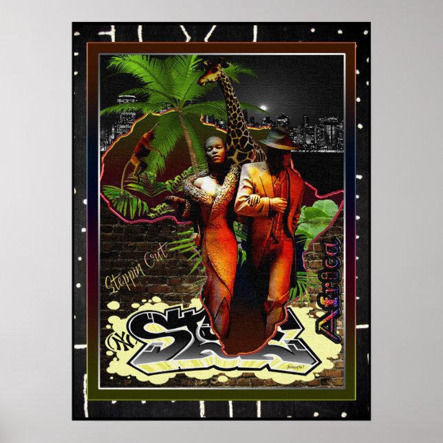 Steppin Out of Africa Poster (Vorne)