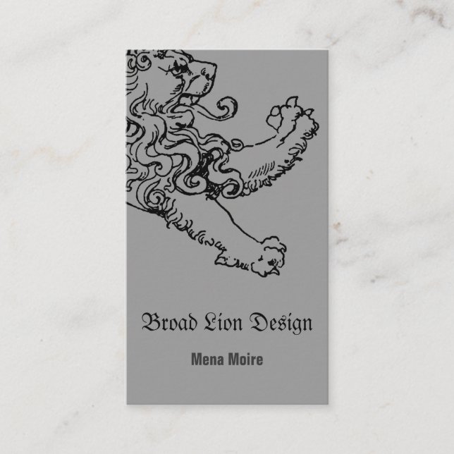 Stepping Lion Card Visitenkarte (Vorderseite)