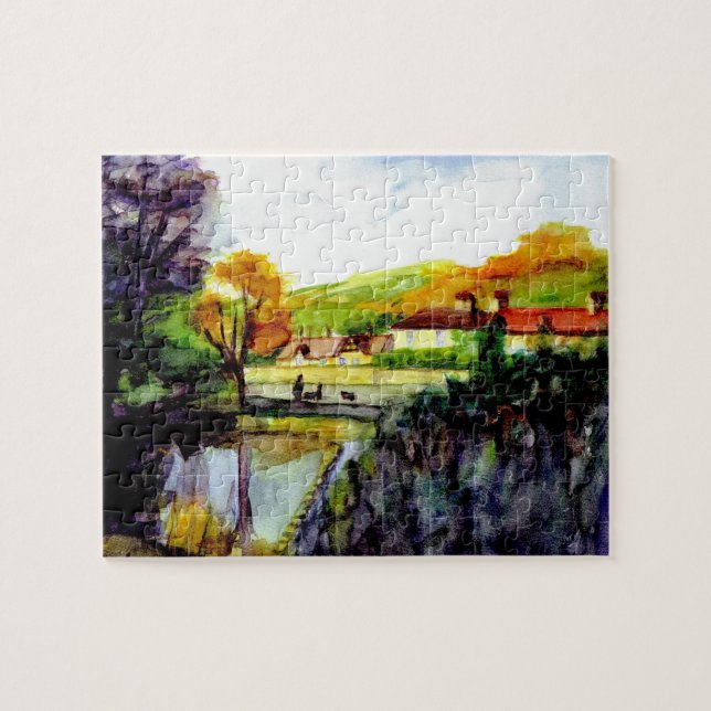 Stepping Stones im Rothbury-Jigsaw-Puzzle Puzzle (Horizontal)