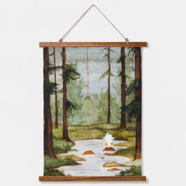 Stepping Stones Wandteppich Mit Holzrahmen