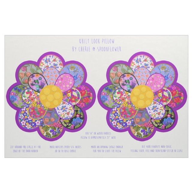 Steppkissen und Nähkissen aus gequiltem Look Stoff (Fat Quarter (45,7 x 55,9 cm))