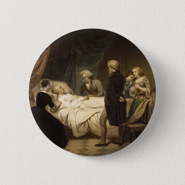 Sterbe-Knopf George Washington Button (Vorderseite)