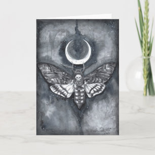 Sterbemond Blank-Grußkarte Crescent Moon Karte