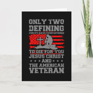 STERBEN FÜR DICH Amerikanisches Veteranen-Geschenk Karte