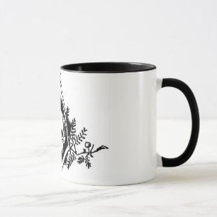 Sterblichkeits-Quadrat und Kompassse Tasse
