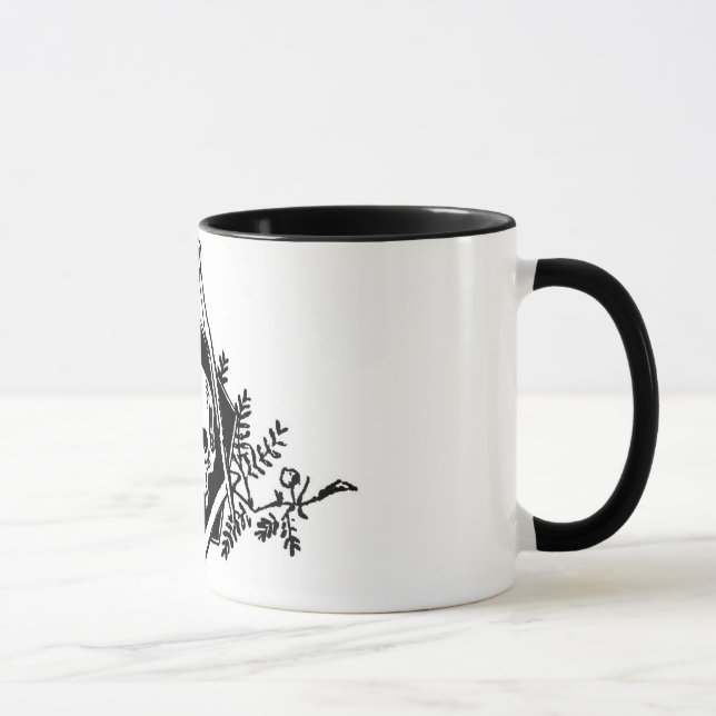 Sterblichkeits-Quadrat und Kompassse Tasse (Rechts)