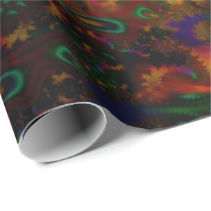 Stereo Trippin Psychedelic Abstrakt Geschenkpapier