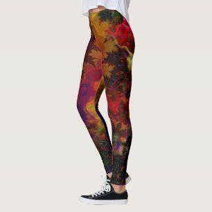 Stereo Trippin Psychedelic Abstrakt Leggings