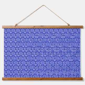 Stereogramm 3D Herz Hände blaues Design hängende K Wandteppich Mit Holzrahmen