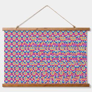 Stereogramm 3D Herz Hände Design hängende Kunst Wandteppich Mit Holzrahmen