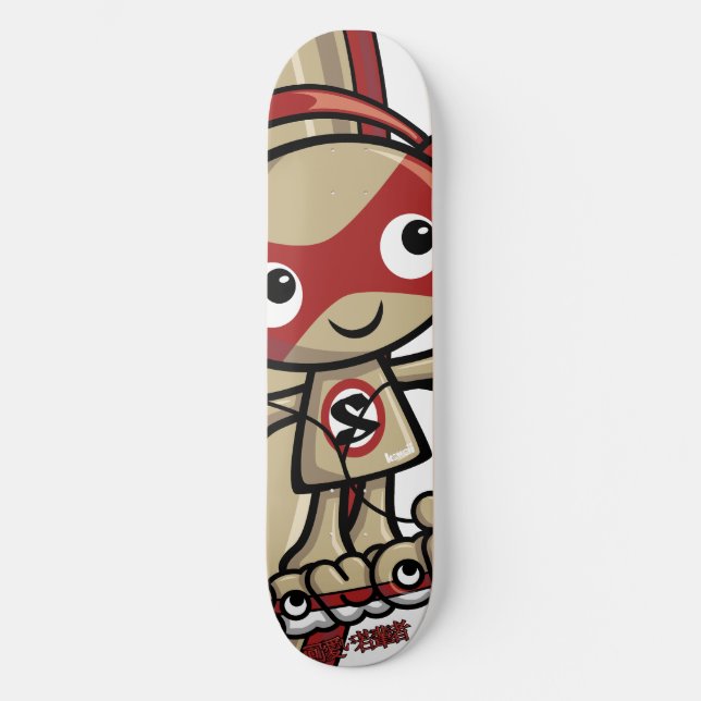 Stereomaskottchen Skateboard (Vorderseite)