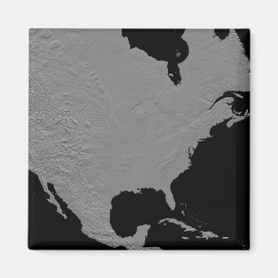 Stereoskopische Ansicht von Nordamerika 2 Magnet