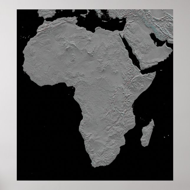 Stereoskopische Sicht Nordamerikas Poster (Vorne)