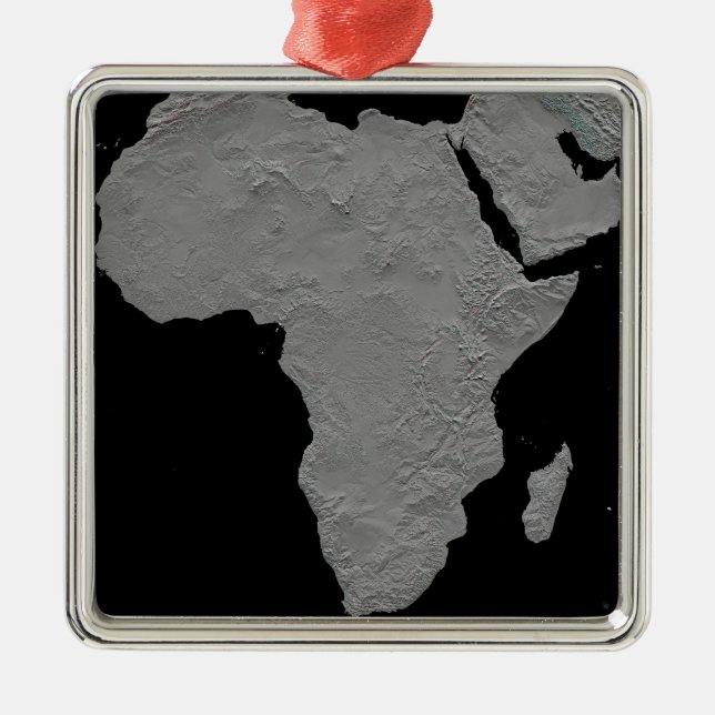 Stereoskopische Sicht Nordamerikas Silbernes Ornament (Vorne)