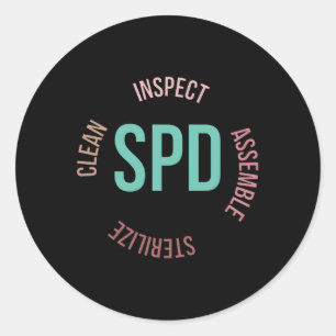 Sterile Processing Tech Sterile Processing Technol Runder Aufkleber